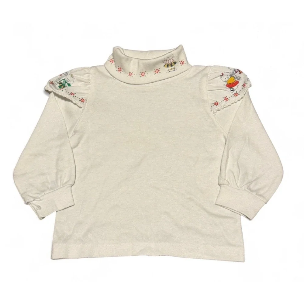 Vintage Oshkosh kitten shirt long sleeve 12 months